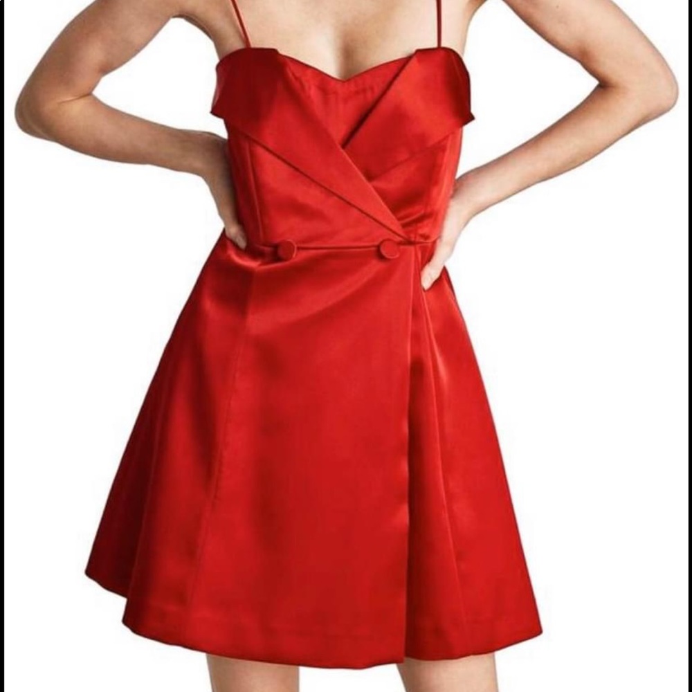 Zara red dress
